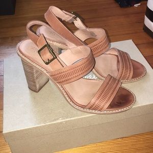 Madewell embossed high-heel sandals